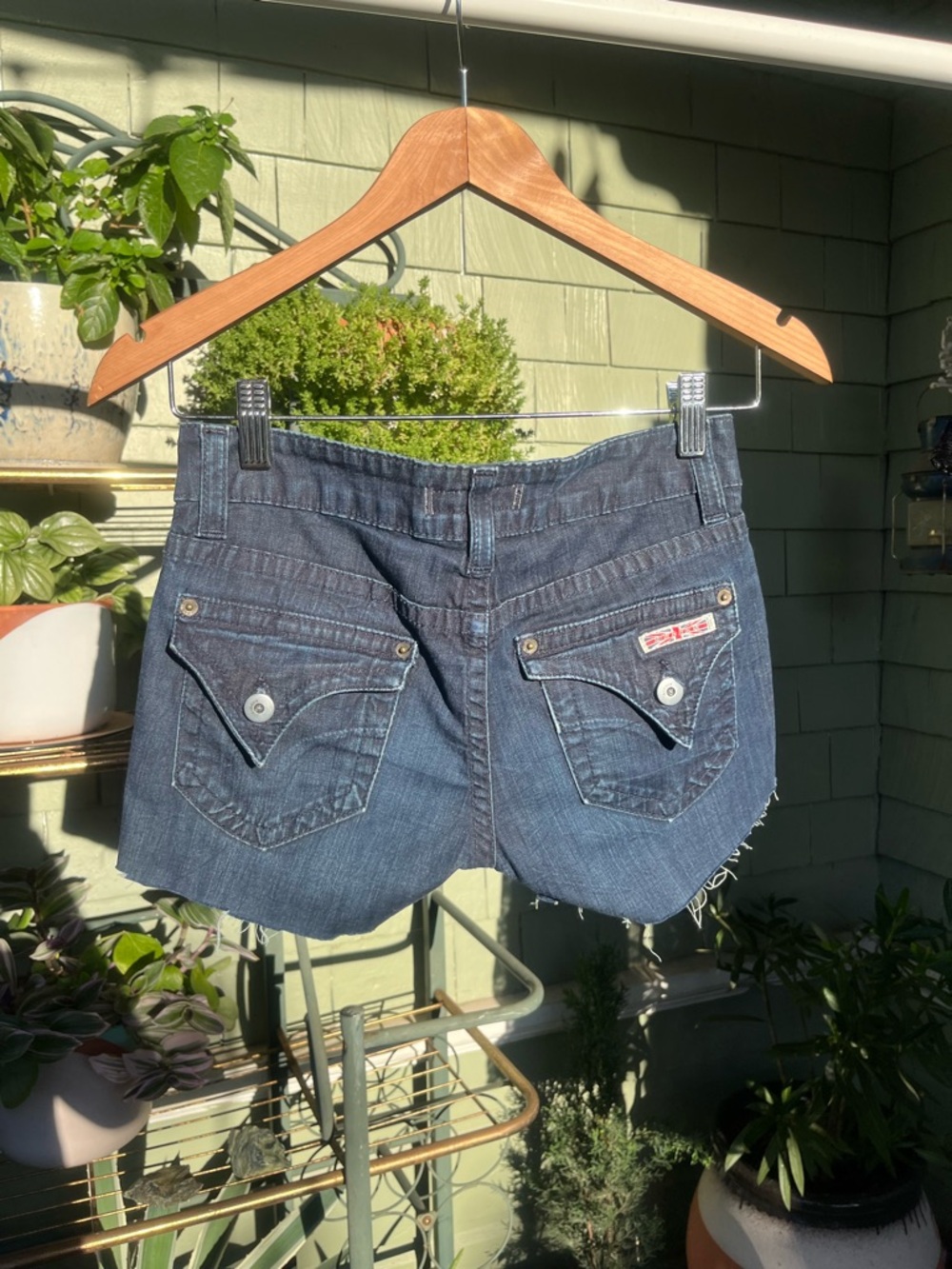 Hudson Ripped Denim Mini Shorts